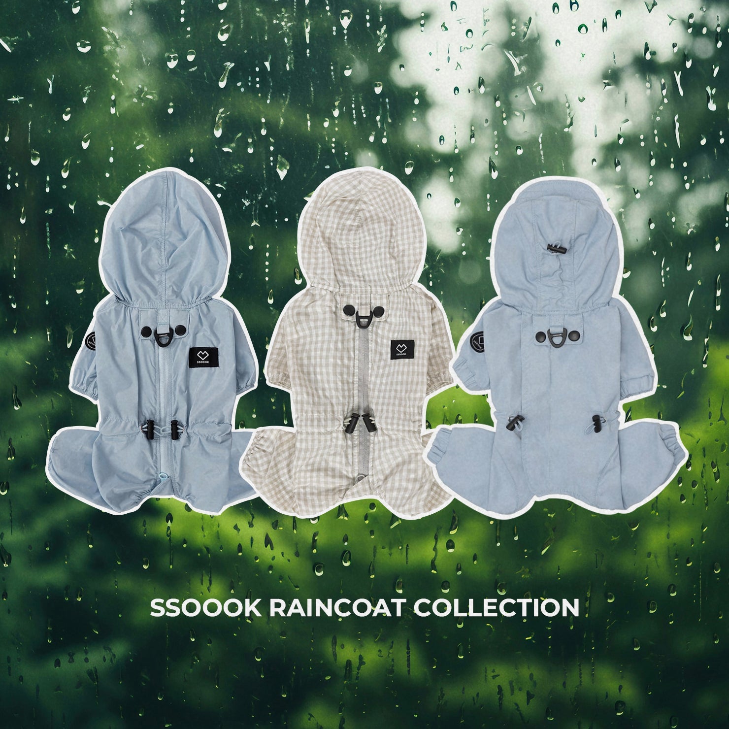 雨も汚れも防ぐ、SSOOOKレインコート