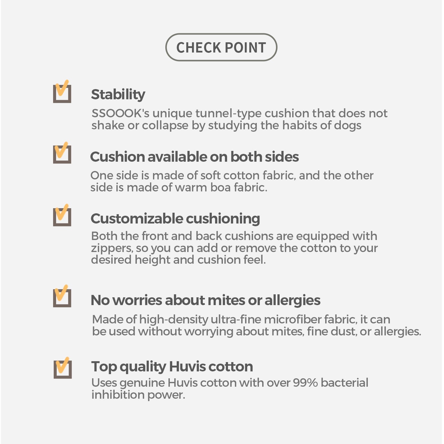 [SO-BD403] SSOOOK Tunnel-Shaped Cushion Set (Sling Bag Microfiber Cushion)