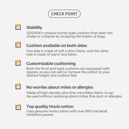 [SO-BD403] SSOOOK Tunnel-Shaped Cushion Set (Sling Bag Microfiber Cushion)